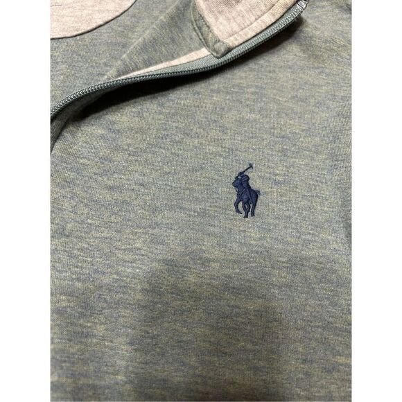 Polo Ralph Lauren Performance Jersey Quarter Zip Sweater Men’s Large  Green - Picture 5 of 9